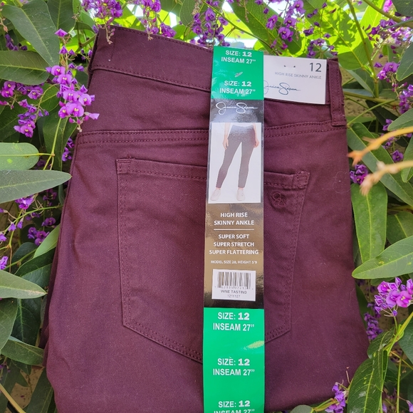 Jessica Simpson Super Soft Stretch High Rise Womens Jeans Size 12 Inseam 27" - Picture 3 of 3